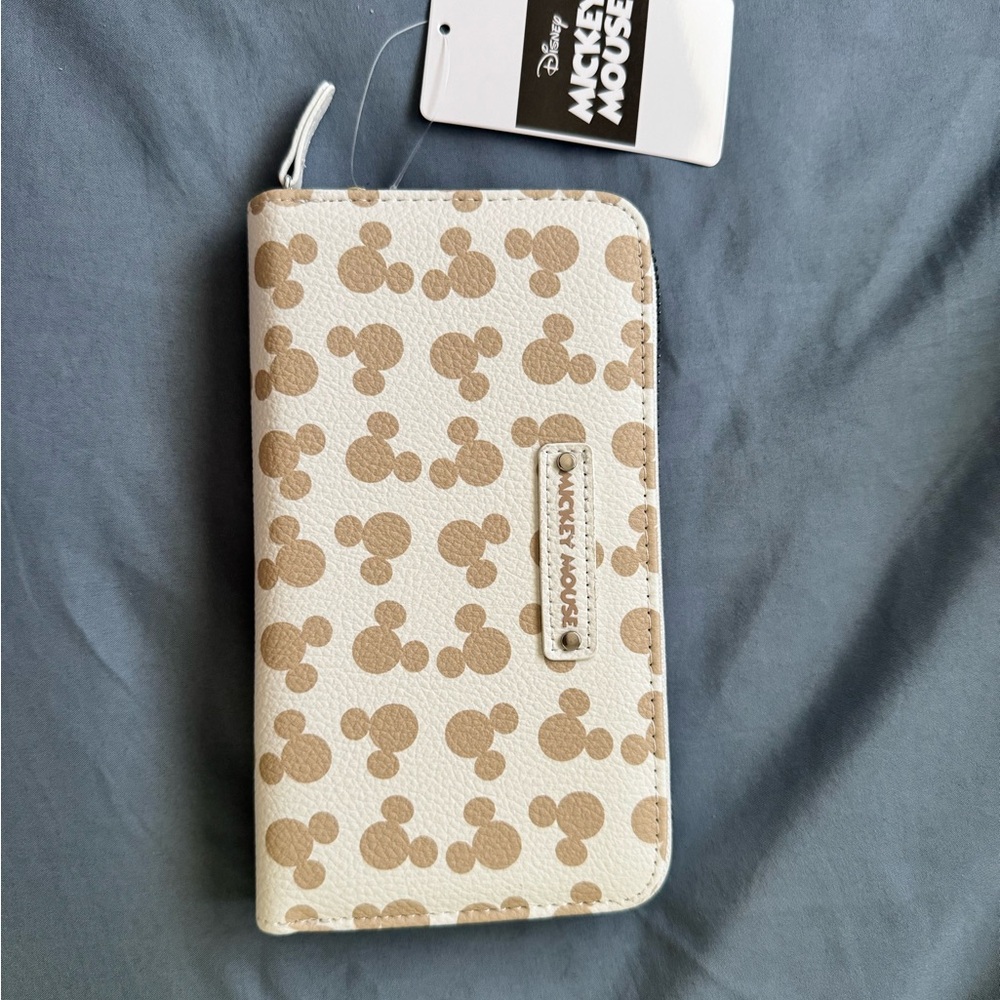 Disney Mickey Mouse Cream Wallet Case
